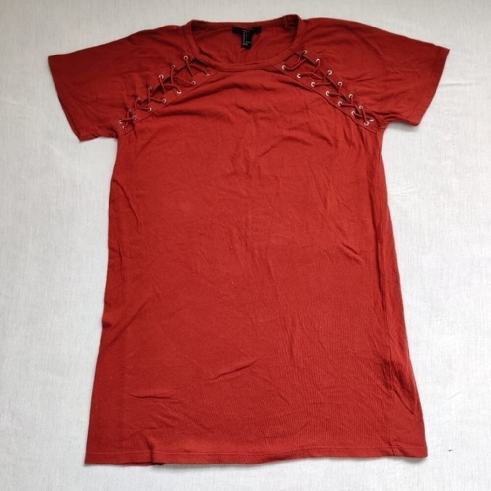 Forever 21 orange t-shirt tunic